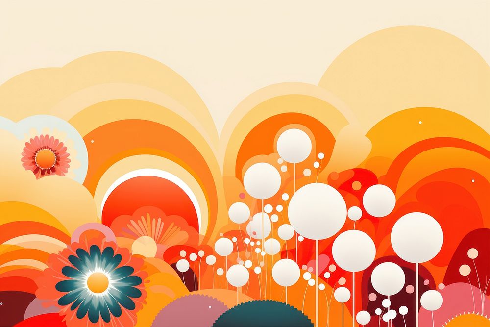 Hello spring abstract pattern backgrounds. AI generated Image by rawpixel.