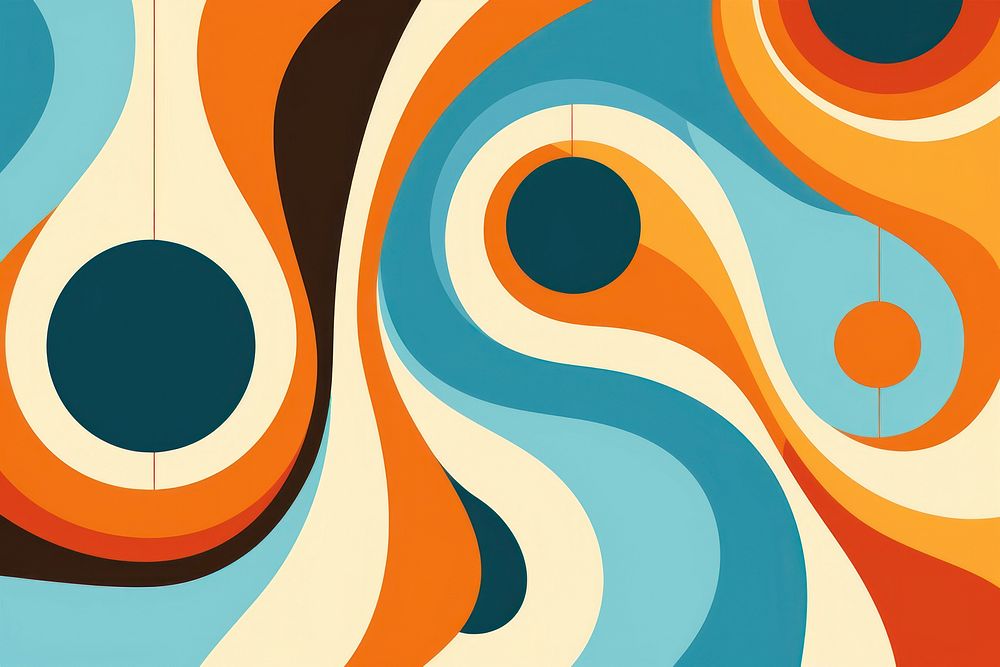 Hippie abstract pattern art. AI generated Image by rawpixel.