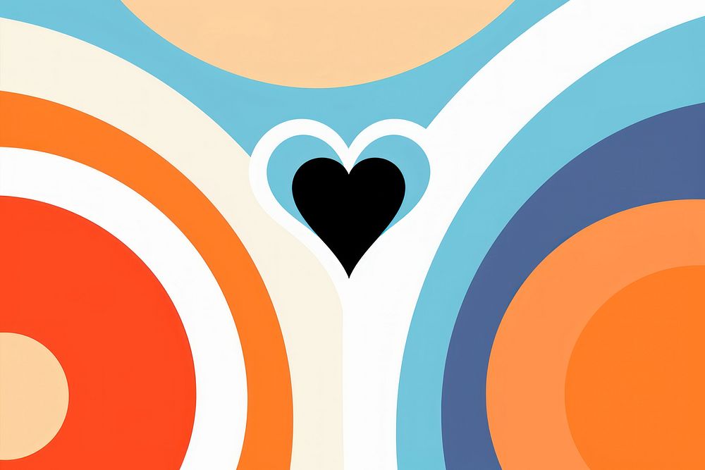 Love abstract pattern heart. AI generated Image by rawpixel.