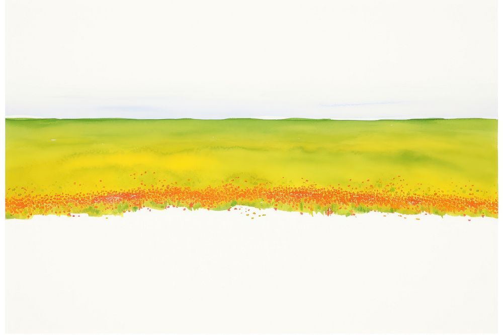 Field nature painting outdoors.