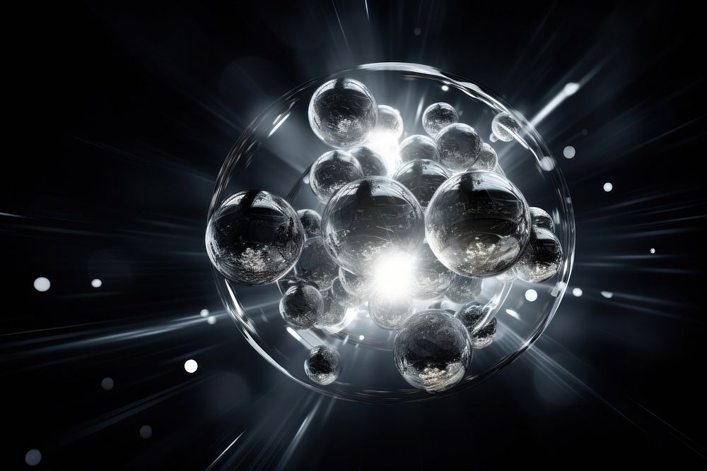 Silver light technology sphere.