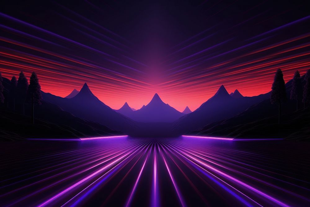 Stripe scenery neon background backgrounds nature purple. AI generated Image by rawpixel.