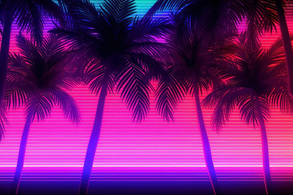Summer neon background backgrounds outdoors nature. AI generated Image by rawpixel.