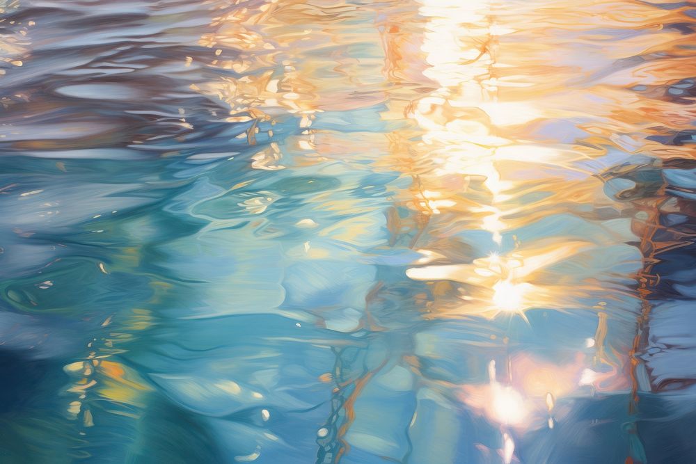 Surface of water reflection outdoors nature. AI generated Image by rawpixel.