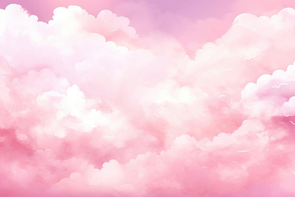 Sugar cotton pink clouds vector design background backgrounds outdoors nature.