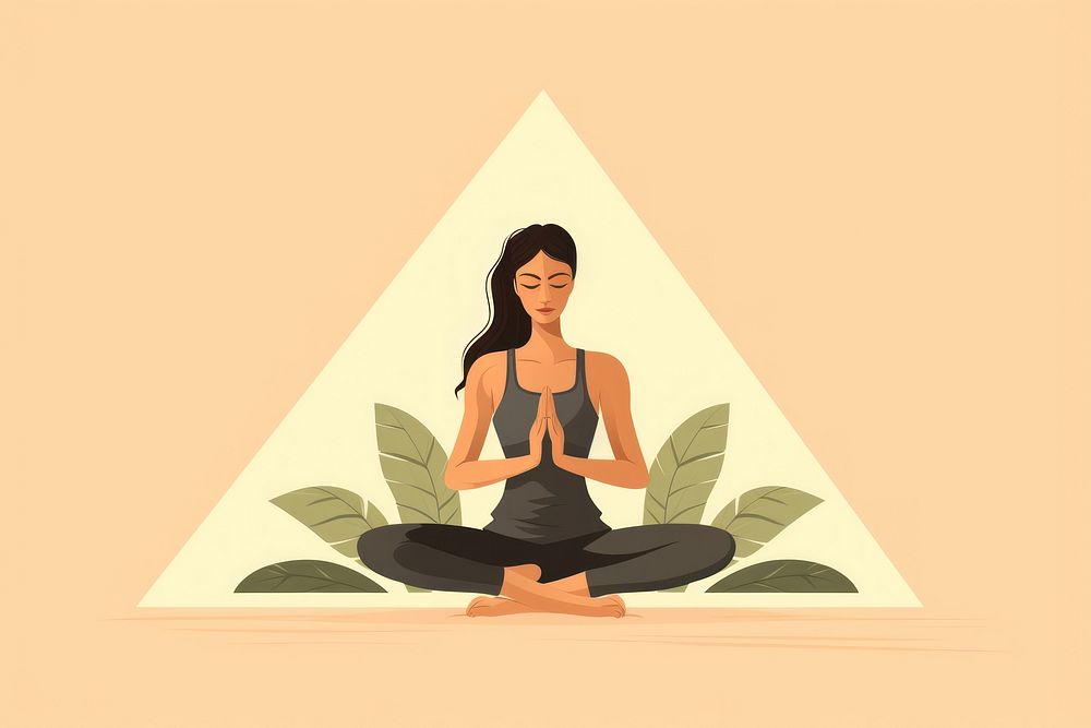 Yoga adult spirituality cross-legged.