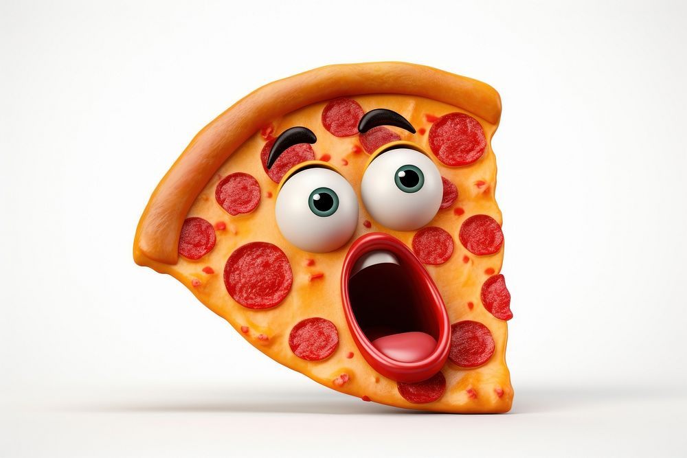 PNG Pizza cartoon food pepperoni. AI generated Image by rawpixel.