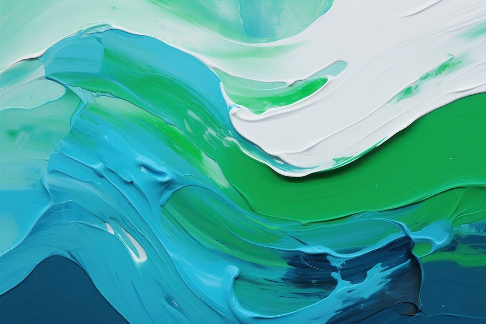 Painting green blue backgrounds. AI generated Image by rawpixel.