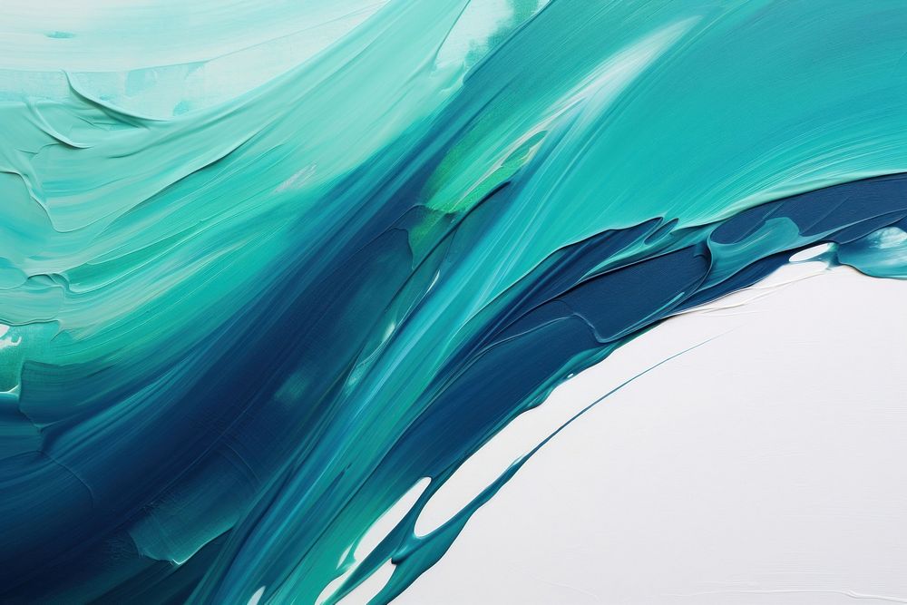 Green paint blue backgrounds. AI generated Image by rawpixel.