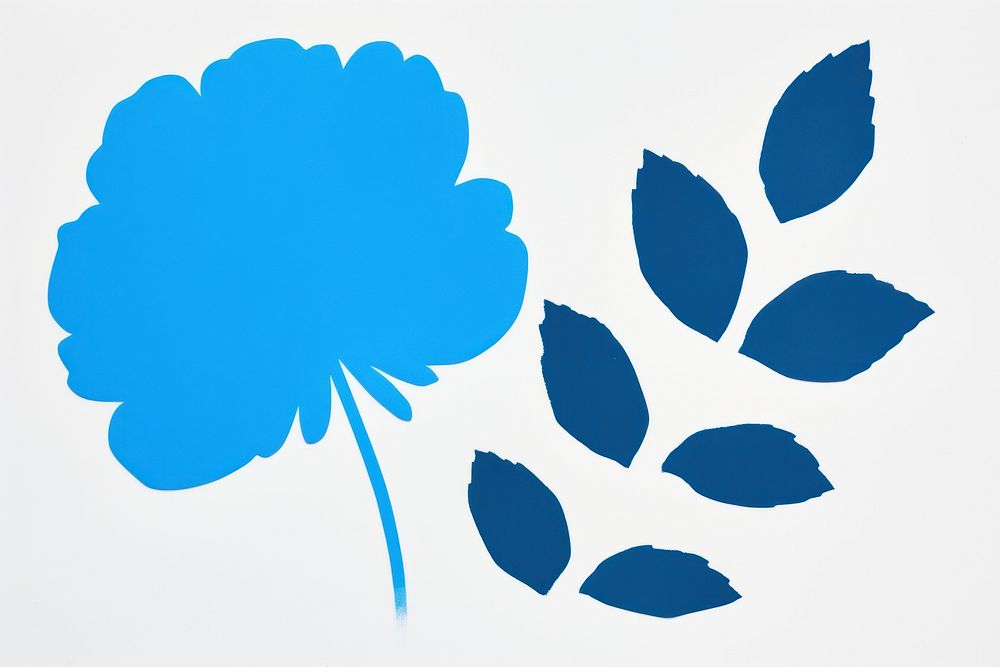 Blue flower plant petal leaf.
