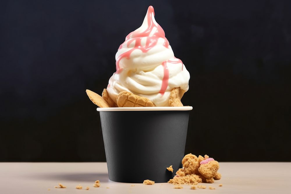Soft serve ice-cream cup