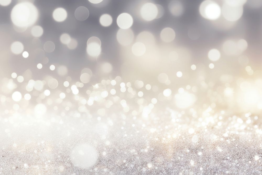  Abstract blurred soft white and beautiful silver gray glowing twinkling bokeh and snow and stars backgrounds abstract…