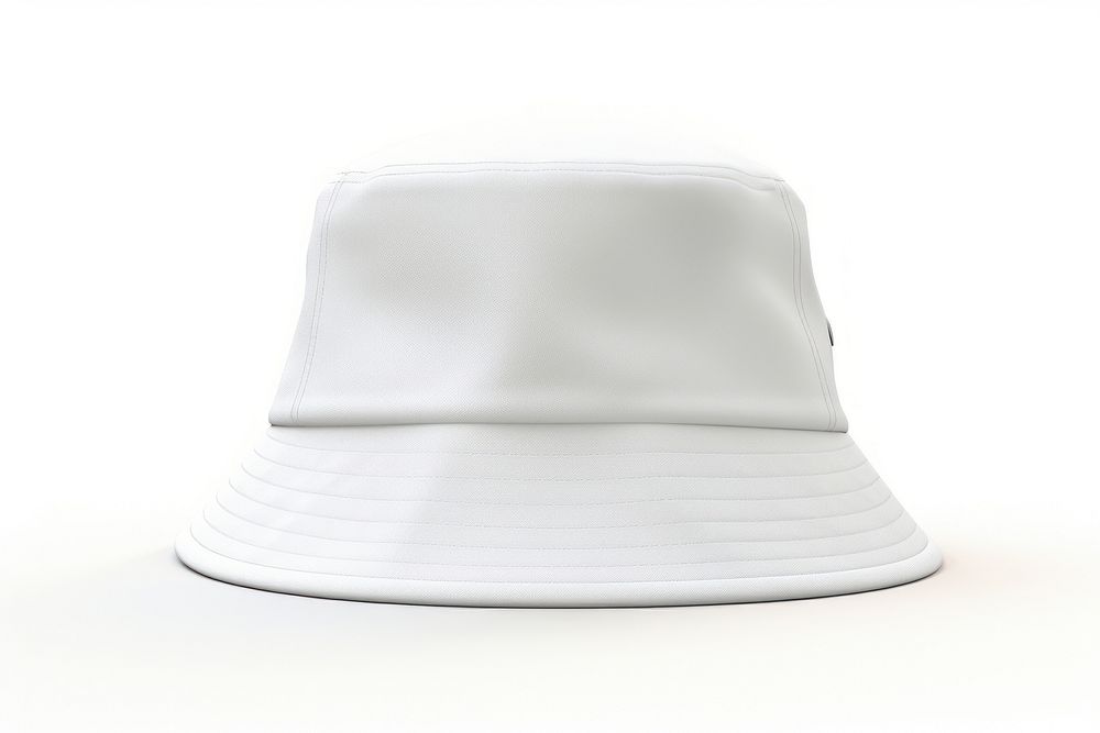 Bucket hat white white background headgear. AI generated Image by rawpixel.