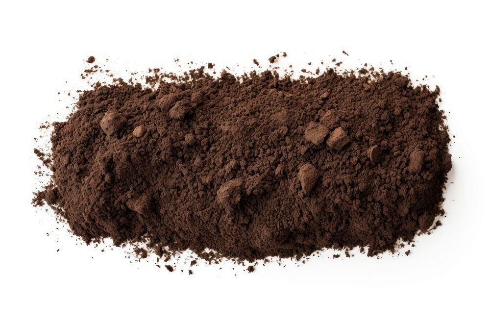 Soil white background chocolate freshness. AI generated Image by rawpixel.