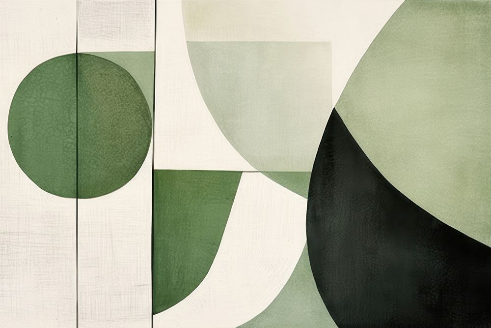  Abstract painting shape green. AI generated Image by rawpixel.