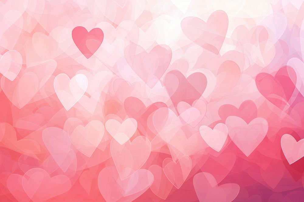 PNG Heart pattern background in pinkish hue backgrounds abstract defocused. AI generated Image by rawpixel.