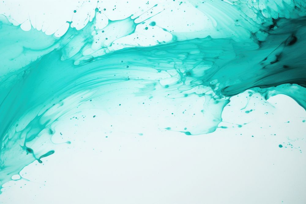 Ink splash turquoise paper backgrounds splattered splashing.