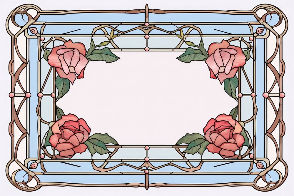 Rose frame flower art creativity.