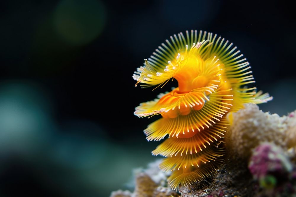 Christmas tree worm underwater outdoors animal.