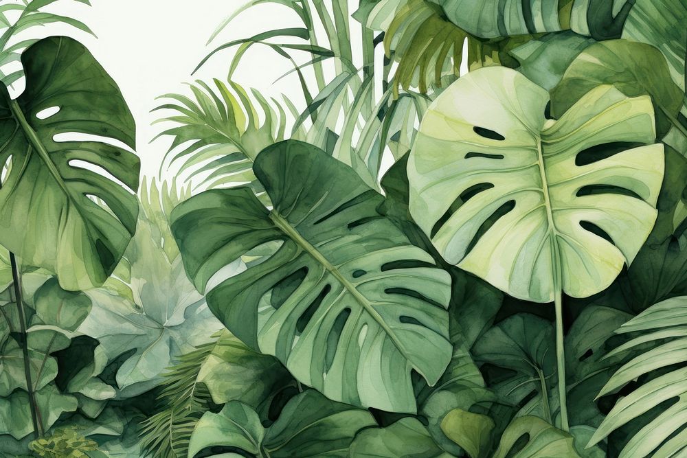  Exotic plants green vegetation outdoors. AI generated Image by rawpixel.