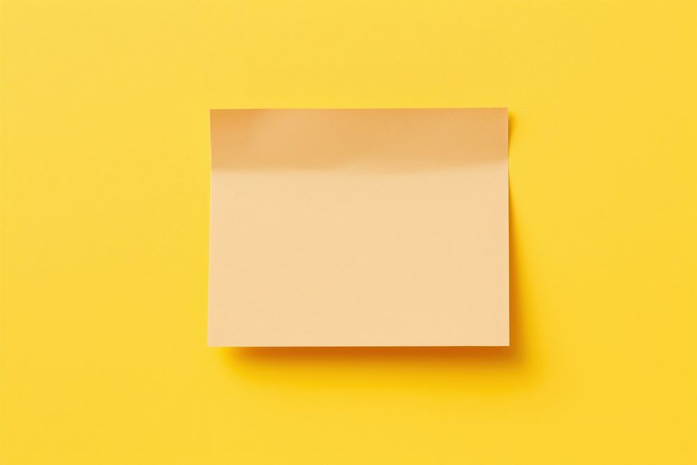 Sticky note yellow paper text. AI generated Image by rawpixel.