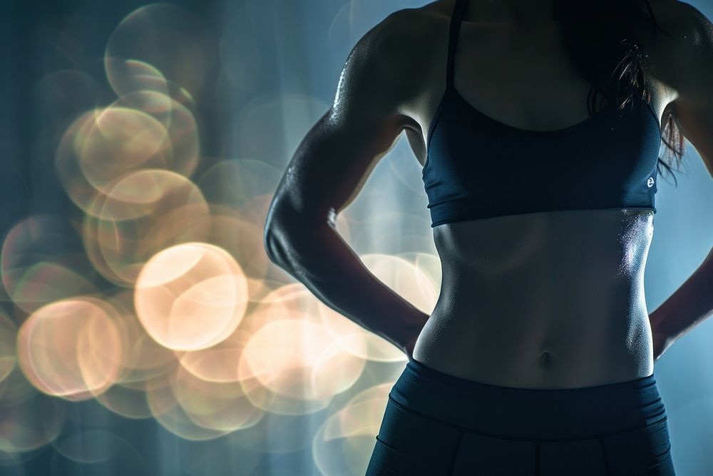 Work out light adult woman. AI generated Image by rawpixel.