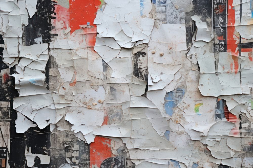 Ripped and torn off a urban wall deterioration architecture backgrounds. AI generated Image by rawpixel.