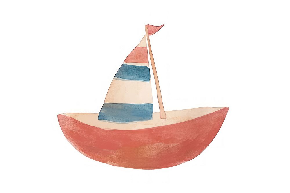 Boat sailboat painting vehicle. AI generated Image by rawpixel.