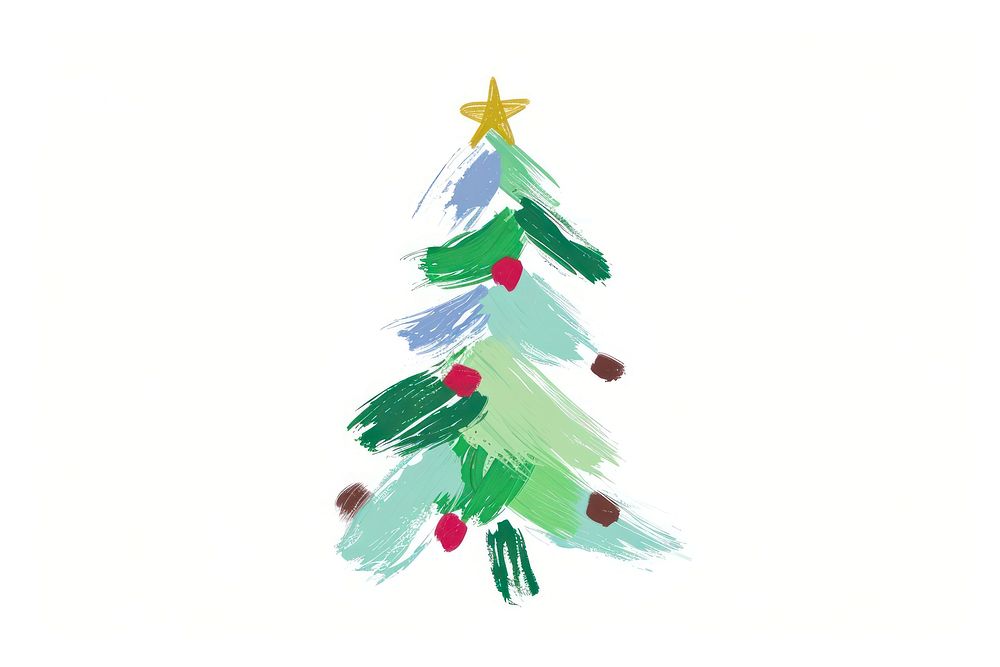 Chistmas tree christmas plant white background. AI generated Image by rawpixel.