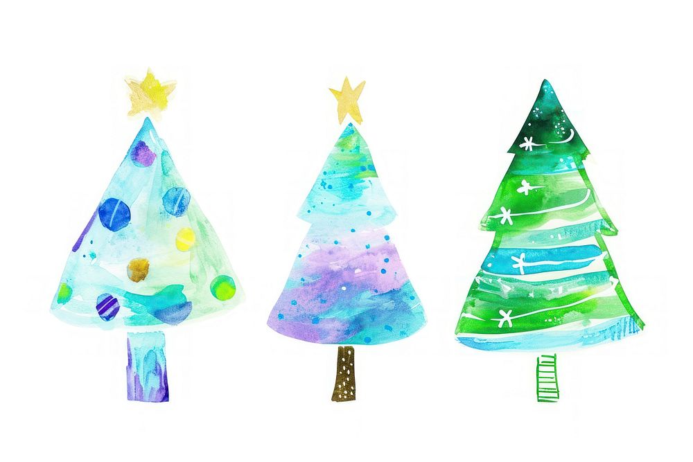 Chistmas tree christmas white background celebration. AI generated Image by rawpixel.