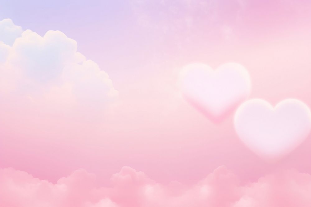 PNG Cloud heart backgrounds abstract outdoors. AI generated Image by rawpixel.