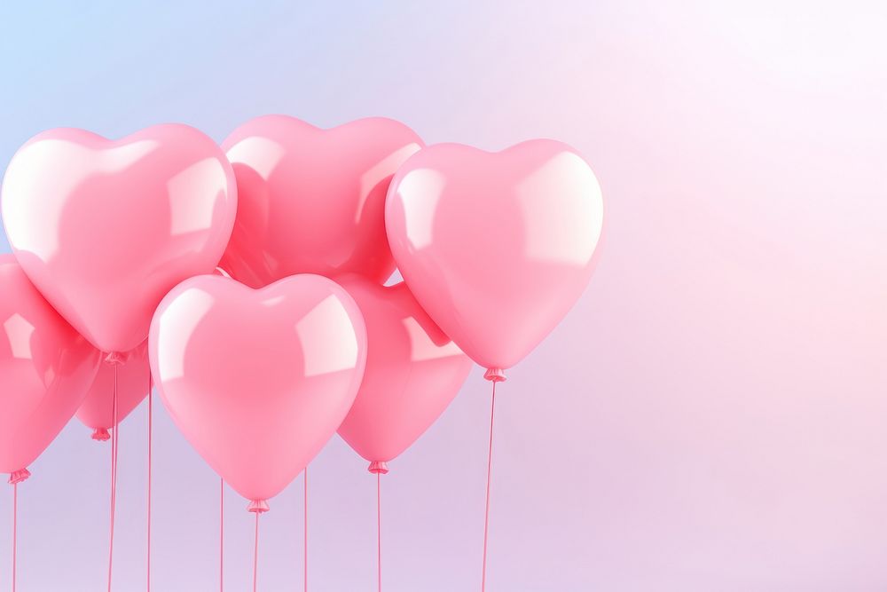 PNG Balloon hearts pink red pink background. 