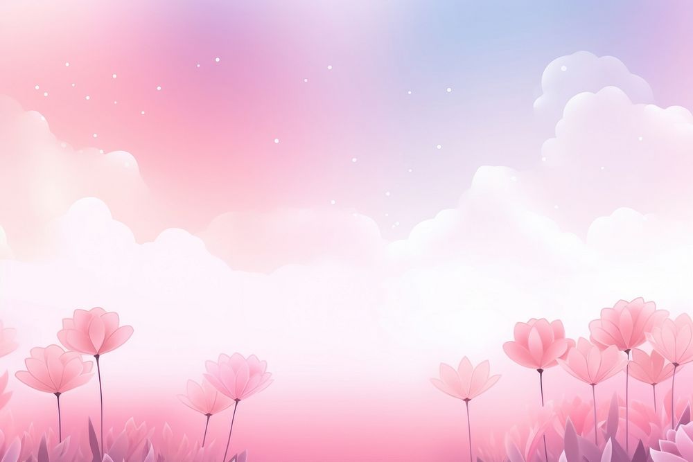 PNG Flower and cloud flower backgrounds abstract. AI generated Image by rawpixel.