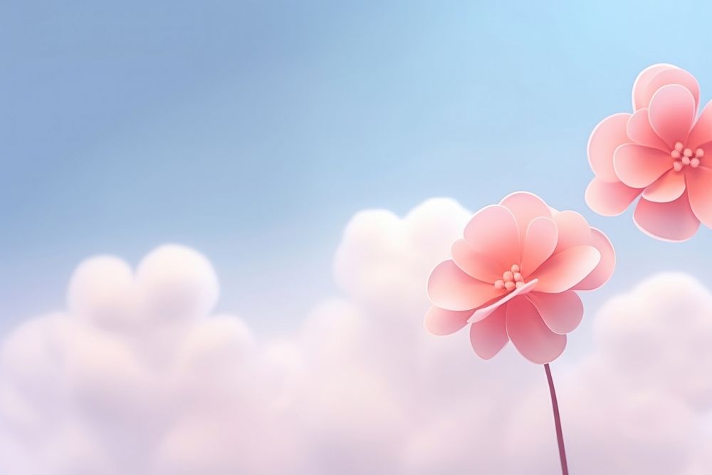 PNG Flower and cloud flower | Free Photo Illustration - rawpixel