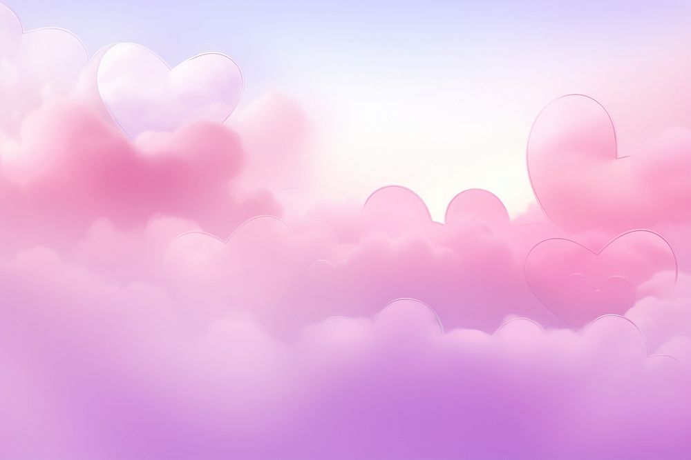 PNG Heart and cloud backgrounds abstract outdoors. AI generated Image by rawpixel.