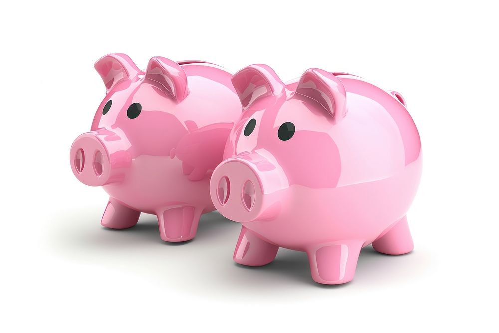 Piggy banks representation investment retirement.