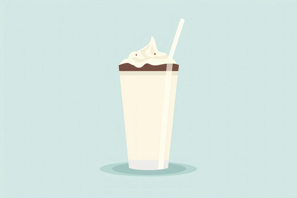 Milk shake with topping milkshake dessert dairy.
