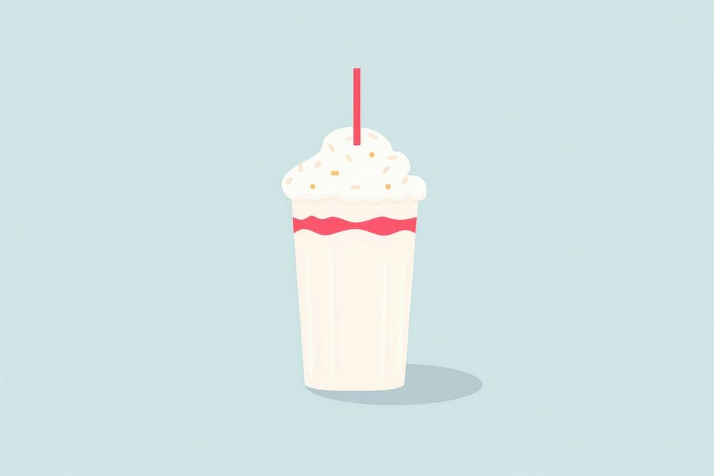 Milk shake with topping milkshake dessert food.