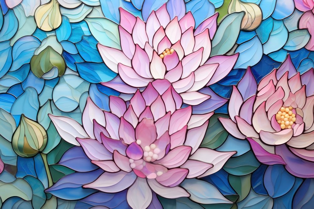 Lotus art backgrounds pattern.
