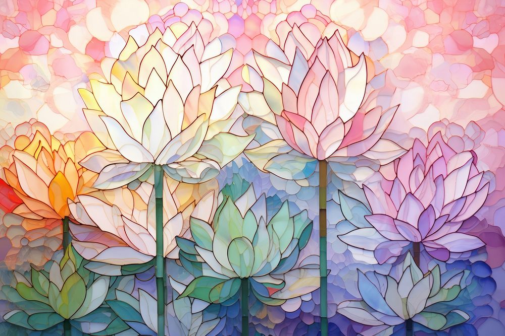 Lotus frame background art backgrounds painting.