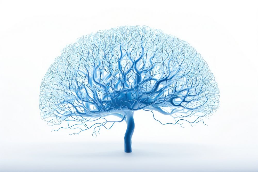 Plant brain tree blue.