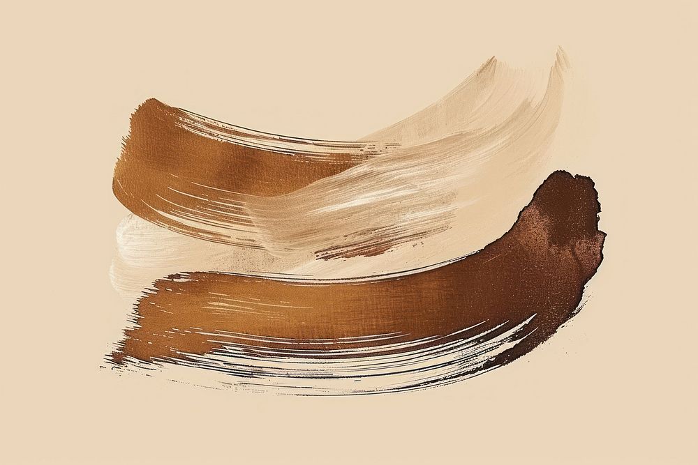 Collage of a light brown backgrounds abstract brush.