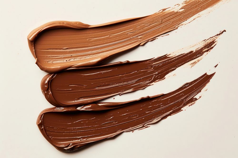 Chocolate brown cosmetics pattern.