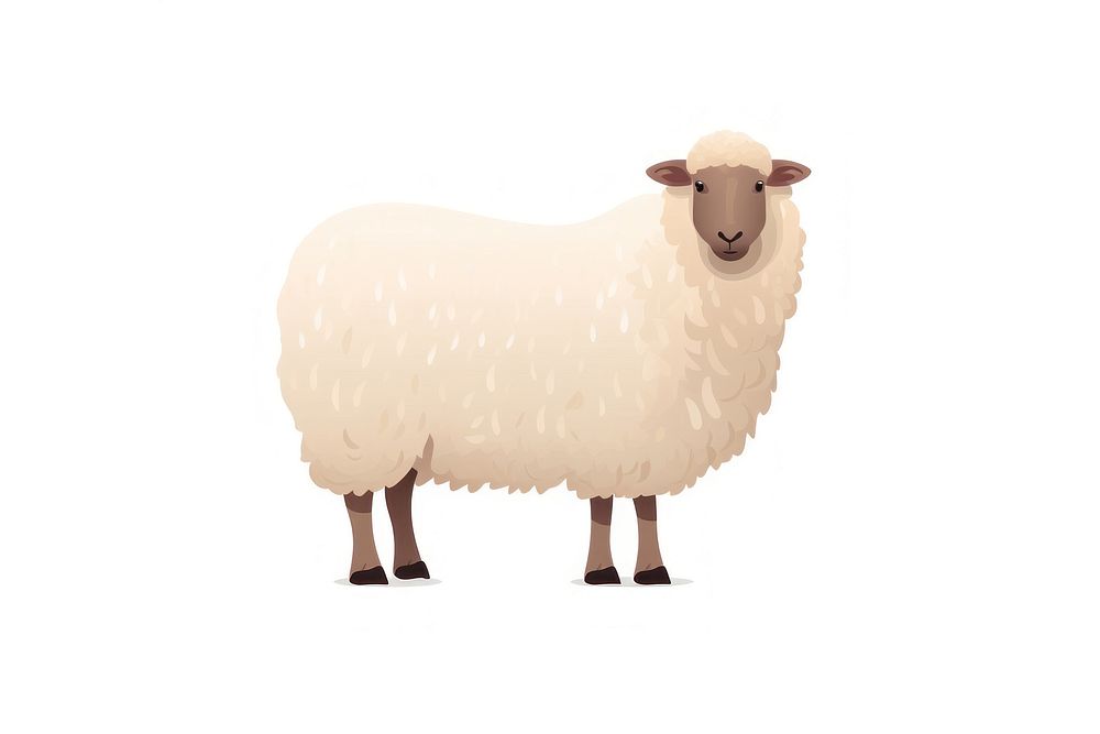 A farm sheep livestock animal mammal. AI generated Image by rawpixel.