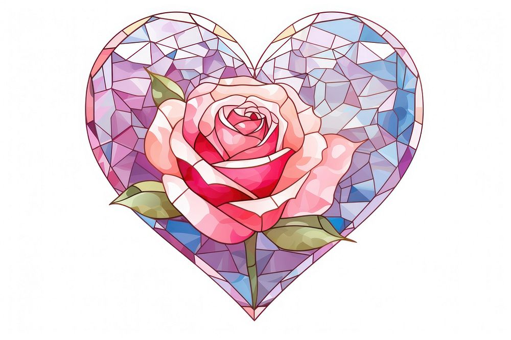Heart with rose flower creativity chandelier.