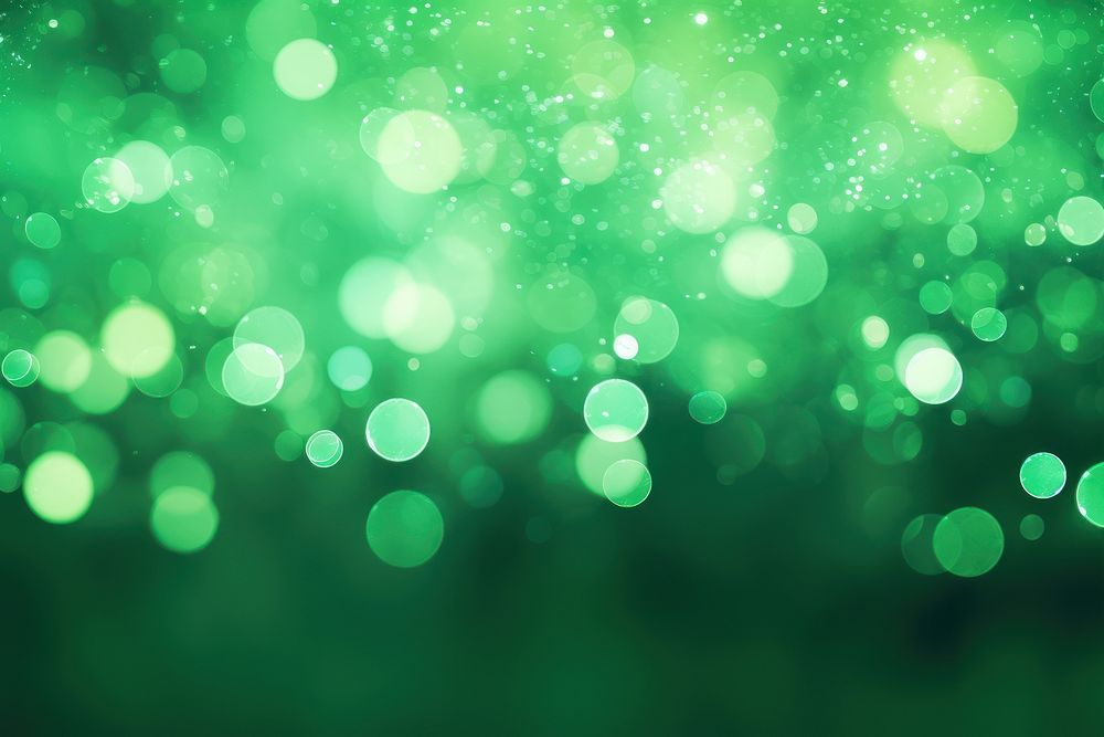  Green pattern bokeh effect background light backgrounds glitter. AI generated Image by rawpixel.