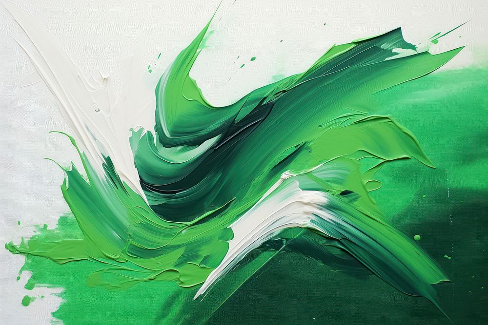  Green backgrounds paint creativity. AI generated Image by rawpixel.
