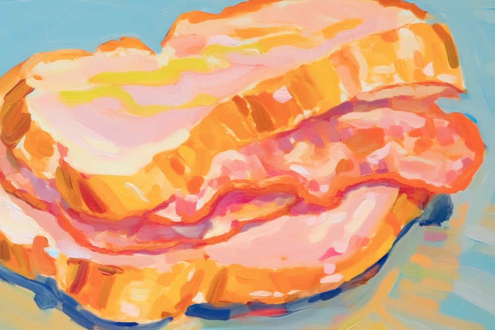 Bacon backgrounds painting sketch.