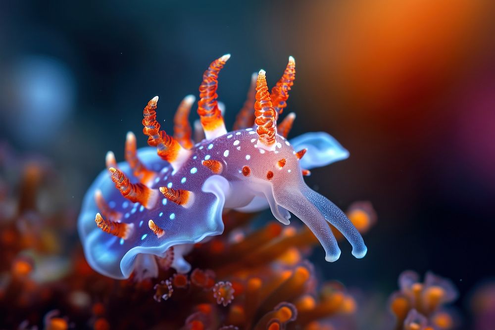 Nudibranch underwater animal nature.