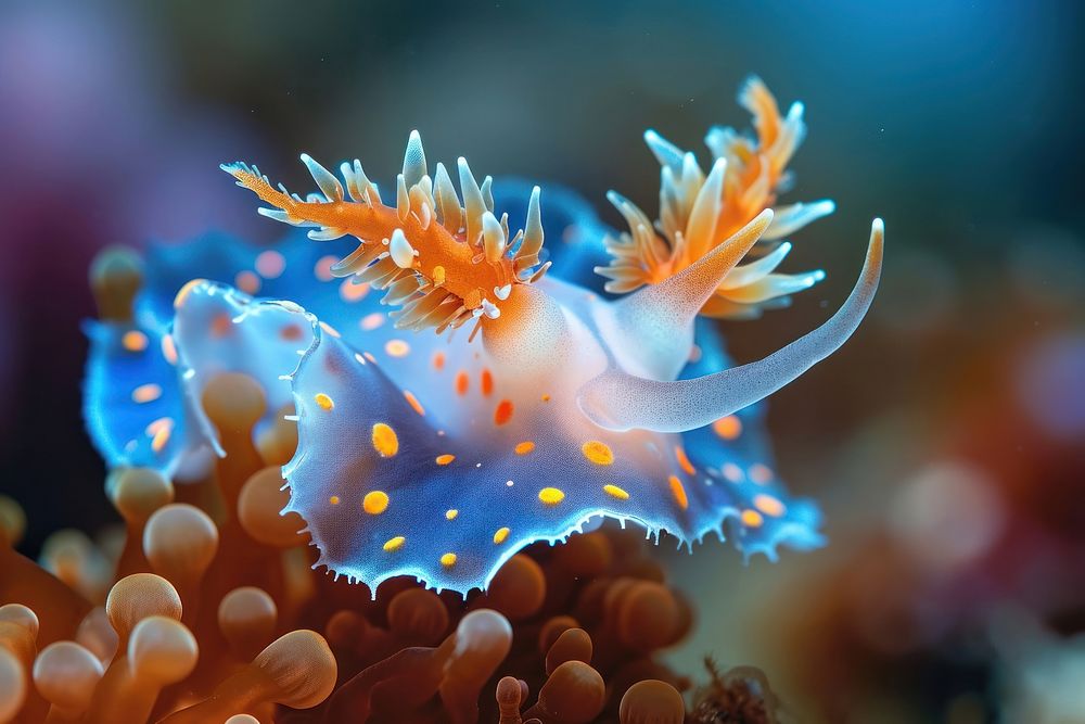 Nudibranch underwater outdoors animal.